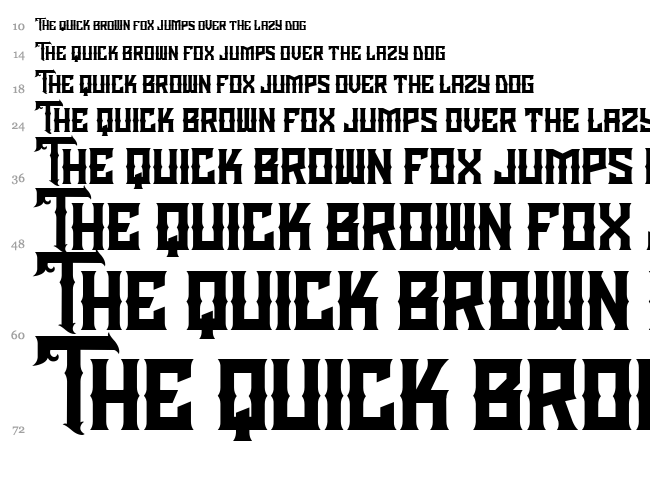 The Black Veil font waterfall